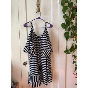 TORRID women’s size one extra large, black and white striped dress